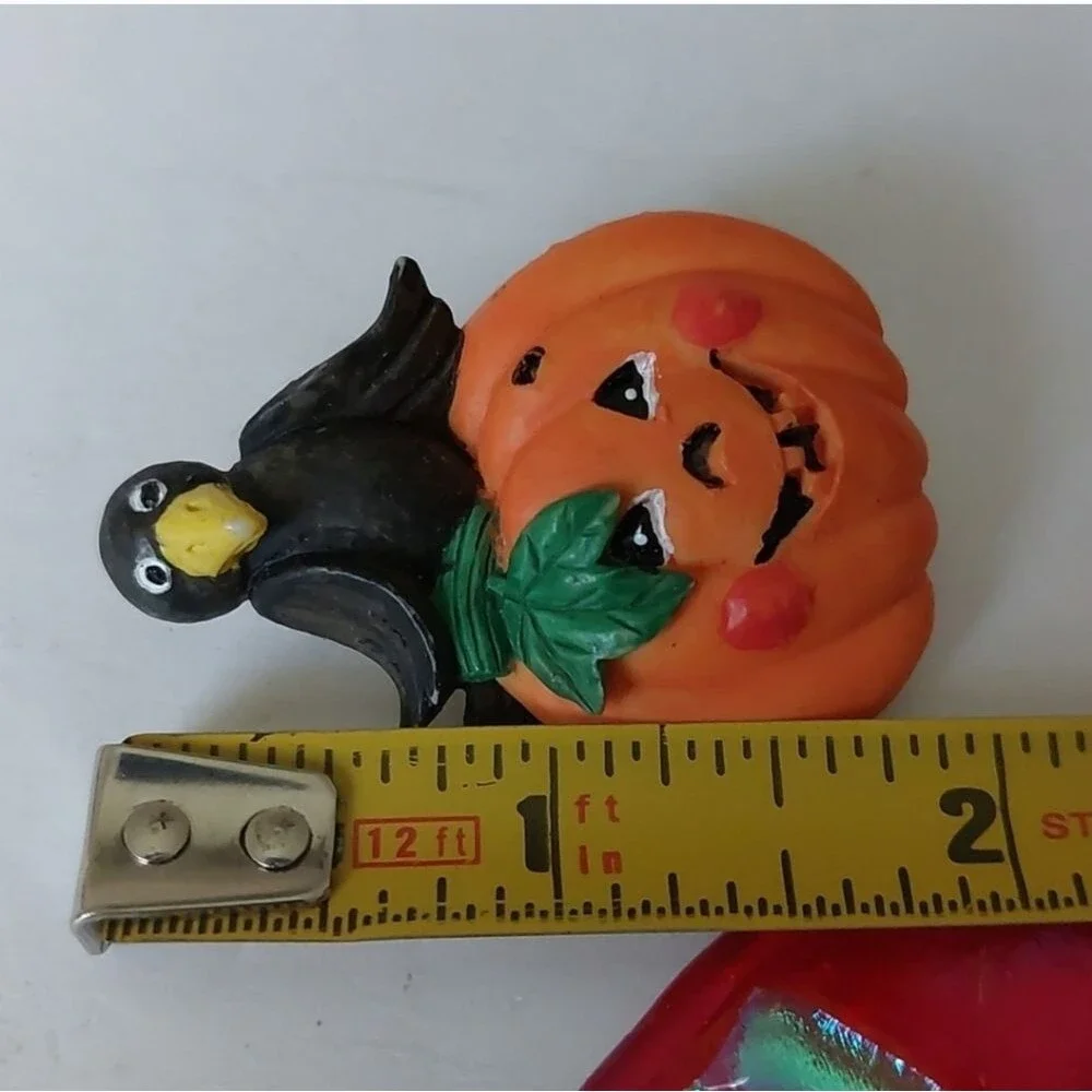 Vintage pumpkin brooches